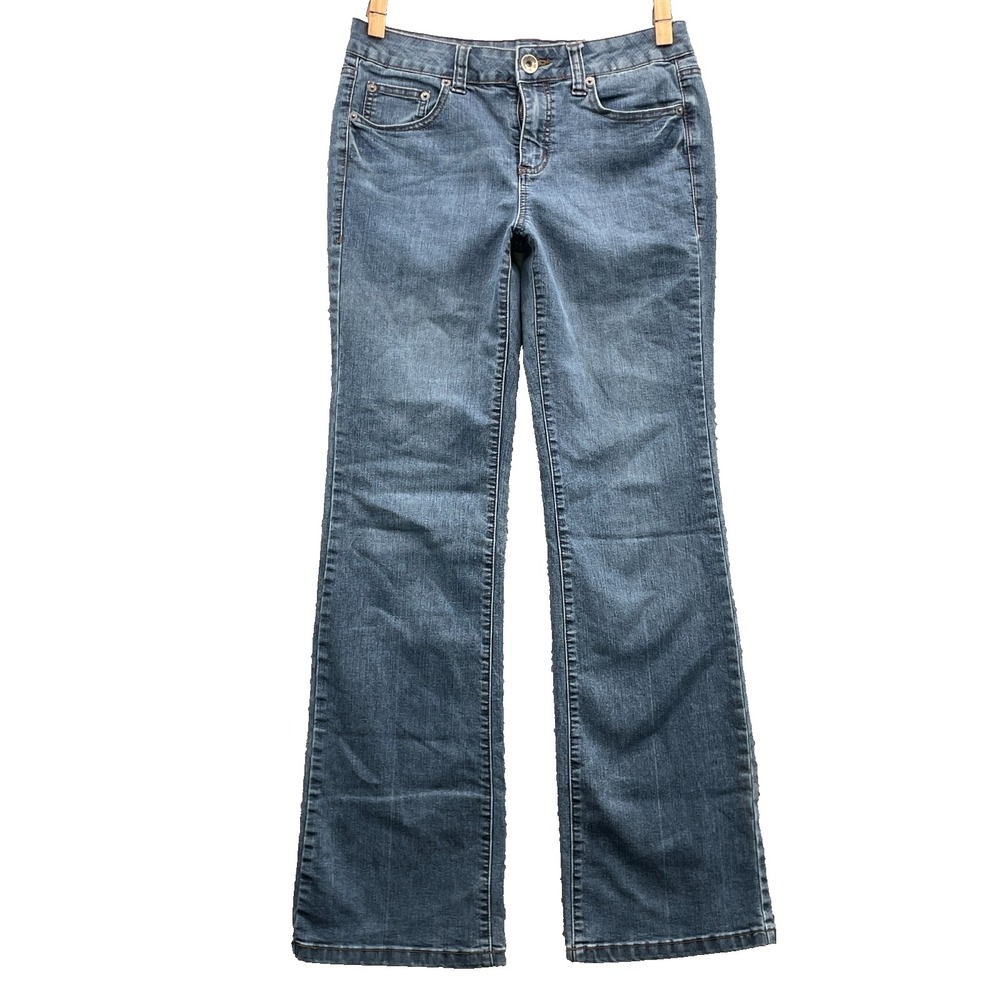 DKNY Flare Jean Womens 6 30x31* Boot 90s Classic Western Y2k Academia Rodeo Boho